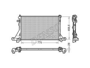 DRM23093 (DENSO) Радіатор основнийRenault Master III 10- Nissan NV400 10-21 Opel Movano B 10-21