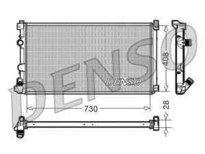 DRM23092 (DENSO) Радиатор основнойRenault Master II 97-10 Nissan Interstar 01-10 Opel Movano A 98-10