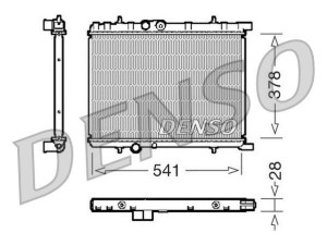 DRM21032 (DENSO) Радиатор основнойPeugeot 206 98-12 Peugeot 307 01-11 Citroen Berlingo 96-08