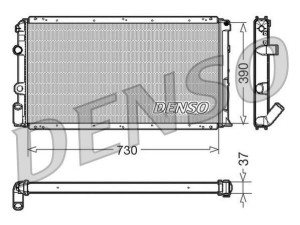 DRM23091 (DENSO) Радиатор основнойRenault Kangoo 97-07 Nissan Interstar 01-10 Opel Movano A 98-10