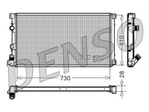 DRM23090 (DENSO) Радиатор основнойRenault Laguna II 00-07 Nissan Interstar 01-10 Opel Movano A 98-10