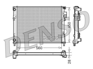 DRM23096 (DENSO) Радіатор основнийRenault Trafic 00-14 Nissan Primastar 02-14 Opel Vivaro 01-14