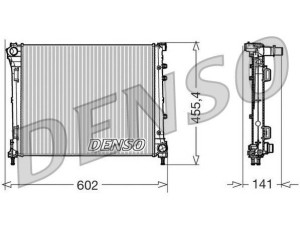 DRM09160 (DENSO) Радіатор основнийFord Ka 08-16 Fiat 500 07-20