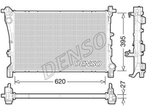 DRM09167 (DENSO) Радіатор основнийFiat 500L 12-22