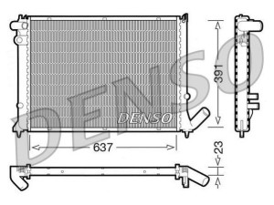 DRM21050 (DENSO) Радіатор основнийPeugeot 406 97-04