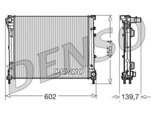 DRM09162 (DENSO) Радіатор основнийFiat 500 07-20