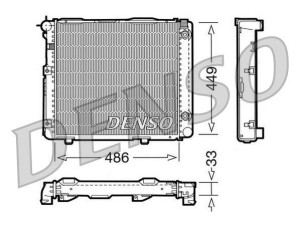 DRM17067 (DENSO) Радіатор основнийMercedes-Benz 190 (W201) 82-93