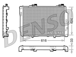 DRM17070 (DENSO) Радиатор основнойMercedes-Benz SLK R170 96-04 Mercedes-Benz E-Class W210 94-03 Mercedes-Benz CLK W208 97-02