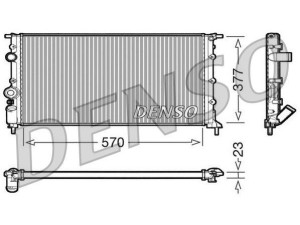 DRM23054 (DENSO) Радіатор основнийRenault Scenic I 97-03 Renault Megane I 96-03