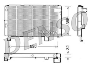 DRM21075 (DENSO) Радиатор основной