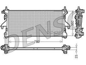 DRM21100 (DENSO) Радіатор основнийFiat Ducato 06-14 Peugeot Boxer 06-14 Citroen Jumper 02-06