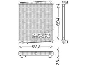 DRM23047 (DENSO) Радіатор основнийRenault Mascott 04-10