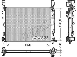 DRM23036 (DENSO) Радіатор основнийRenault Kangoo 09-17 Renault Kangoo 08-17