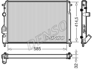 DRM23034 (DENSO) Радіатор основнийRenault Scenic I 97-03 Renault Megane I 96-03