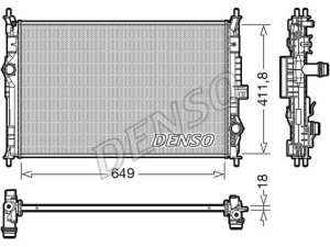 DRM21103 (DENSO) Радіатор основнийToyota ProAce 16- Peugeot Expert 16- Citroen Jumpy 16-