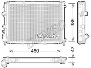 DRM23033 (DENSO) Радіатор основнийRenault Symbol 98-08 Renault Clio II 98-05 Renault Kangoo 97-07