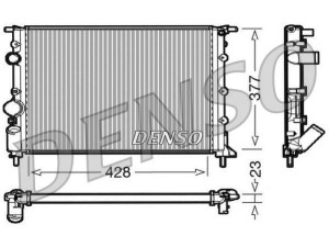 DRM23032 (DENSO) Радіатор основнийRenault Kangoo 97-07 Nissan Kubistar 03-08