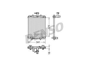 DRM21600 (DENSO) Радіатор основнийPeugeot 107 05-14 Citroen C1 05-14