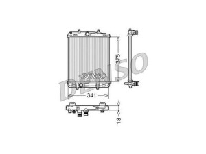 DRM21601 (DENSO) Радіатор основнийPeugeot 107 05-14 Citroen C1 05-14