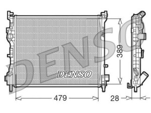 DRM23016 (DENSO) Радіатор основнийRenault Symbol 98-08 Renault Symbol 08-12 Renault Clio II 98-05