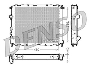 DRM23009 (DENSO) Радіатор основнийRenault Symbol 98-08 Renault Clio II 98-05 Renault Kangoo 97-07