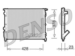 DRM23001 (DENSO) Радиатор основнойRenault 19 88-00 Renault Clio I 90-98