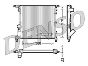 DRM23006 (DENSO) Радиатор основнойRenault 19 88-00 Renault Clio I 90-98