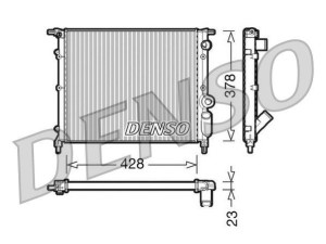 DRM23004 (DENSO) Радиатор основнойRenault 19 88-00 Renault Clio I 90-98