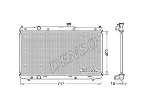 DRM40039 (DENSO) Радіатор основнийHonda Accord CR/CT 12-20