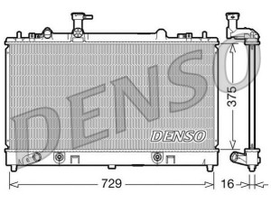 DRM44024 (DENSO) Радіатор основнийMazda 6 02-07