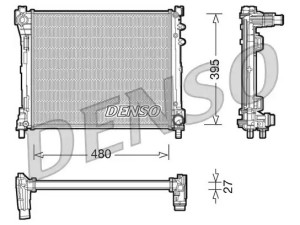 DRM13014 (DENSO) Радіатор основнийLancia Ypsilon 12-