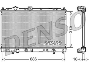 DRM45021 (DENSO) Радиатор основнойMitsubishi Colt 95-02