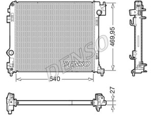 DRM46065 (DENSO) Радіатор основнийRenault Koleos 16- Nissan Rogue 13-20 Nissan X-Trail T32 14-21