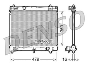 DRM50008 (DENSO) Радіатор основнийToyota Yaris 05-12