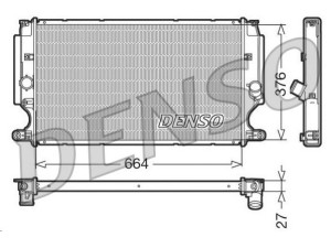 DRM50024 (DENSO) Радіатор основнийToyota Corolla 13-18 Toyota Avensis 09-18 Toyota Corolla 07-13