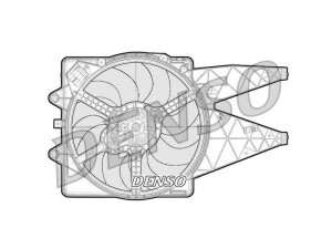 DER09091 (DENSO) Вентилятор основного радиатораFiat Grande Punto 05-10