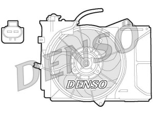 DER50001 (DENSO) Вентилятор основного радіатораToyota Picnic 01-09 Toyota Yaris 00-05