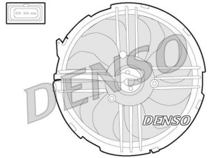 DER32009 (DENSO) Вентилятор основного радіатораVW Polo 94-01 VW Lupo 98-05