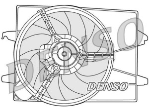 DER10003 (DENSO) Вентилятор основного радіатораFord Fusion 02-12 Ford Fiesta 02-09