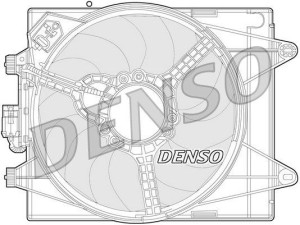 DER13005 (DENSO) Вентилятор основного радиатораLancia Ypsilon 12-