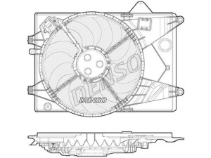 DER15003 (DENSO) Вентилятор основного радіатораChevrolet Aveo 12-17