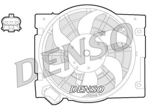 DER20013 (DENSO) Вентилятор основного радиатораOpel Zafira A 99-05 Opel Astra G 98-05