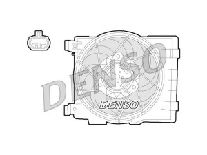DER20015 (DENSO) Вентилятор основного радіатораOpel Corsa C 00-06