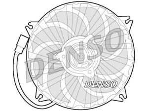 DER21016 (DENSO) Вентилятор основного радиатораPeugeot 406 97-04