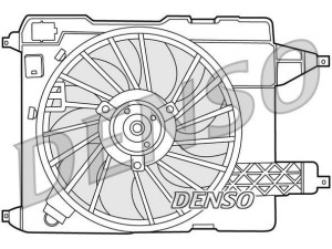 DER23002 (DENSO) Вентилятор основного радіатораRenault Megane II 03-09