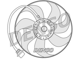 DER32001 (DENSO) Вентилятор основного радиатораVW Polo 02-09 Audi A3 96-03 Skoda Octavia Tour 96-10