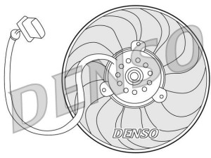 DER32004 (DENSO) Вентилятор основного радиатораVW Golf IV 97-03 Audi A3 96-03 Skoda Octavia A5 04-13