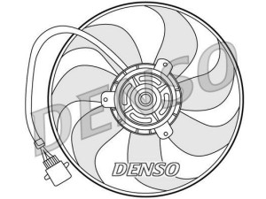 DER32006 (DENSO) Вентилятор основного радіатораVW Polo 02-09 Skoda Fabia I 99-07