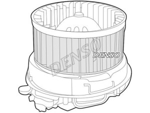 DEA07007 (DENSO) Моторчик пічкиPeugeot 1007 04-09 Citroen C3 01-09 Citroen C3 09-16