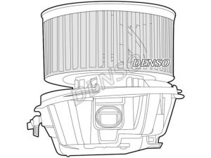 DEA07008 (DENSO) Моторчик пічкиPeugeot 1007 04-09 Citroen C3 01-09 Citroen C3 09-16